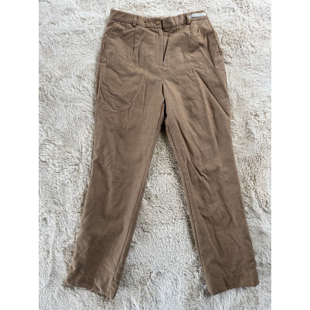Pendleton Women’s 100% Wool Trouser Slack Dress Pant Camel Size 4